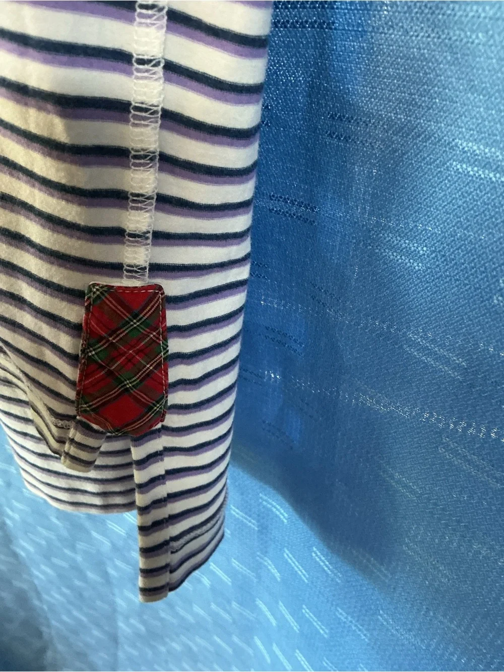 Polo Ralph Lauren Men’s Stretch Lisle Striped Polo - White, Purple, & Navy